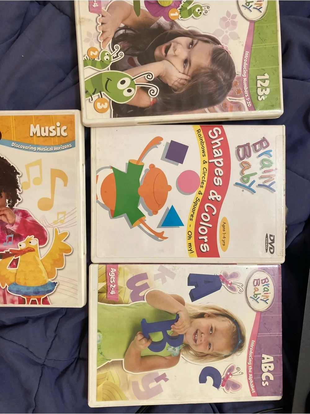 3 - Brainy Baby Early Learning DVD ABC’s 123’s, shapes /color + copy music free